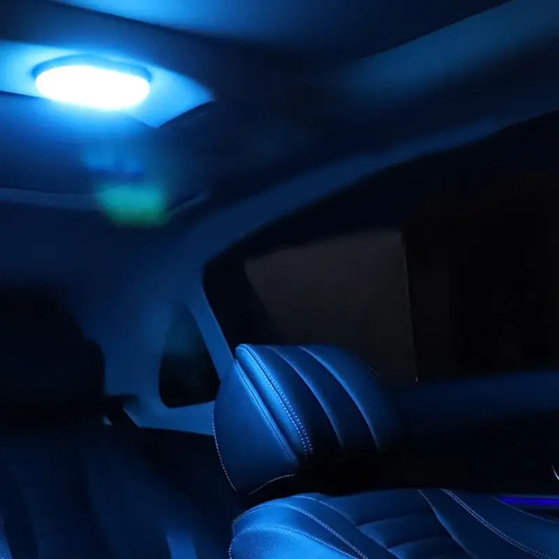 

P82B USB Rechargeable White LED Car Reading Light Car Celling Roof Magnetic Lamp