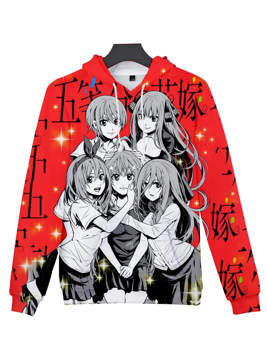 

2021 Hot Sale The Quintessential Quintuplets 3D Harajuku Hoodie Street Fashion Sweatshirt Top Fall High Quality Pullover