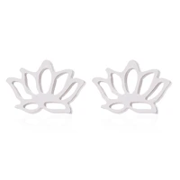 1 pair lotus ladies ear studs handmade hypoallergenic ear studs jewelry gifts ear pendants for woman