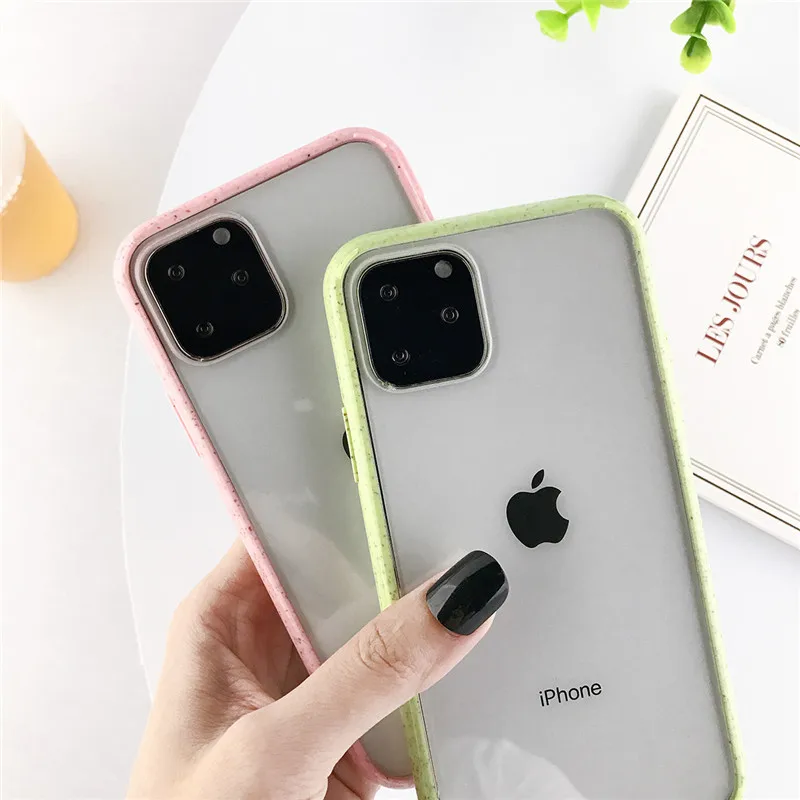KJOEW прозрачный противоударный чехол для телефона iPhone 11 Pro Мягкий ТПУ акриловый