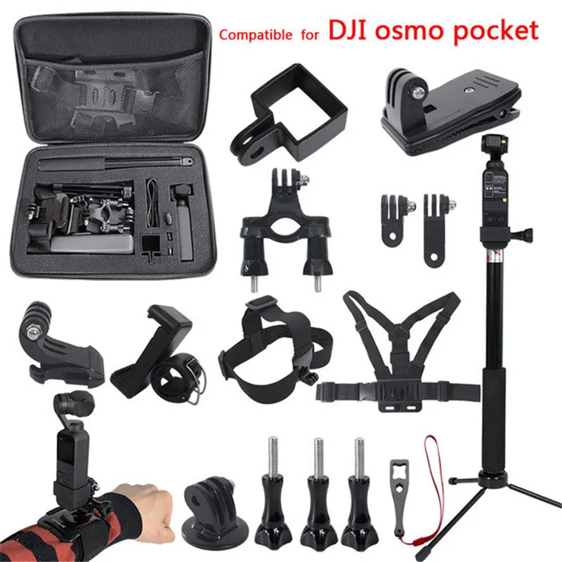 Большая емкость DJI OSMO Карманный защитный чехол для переноски Портативный ящик для хранения сумка для DJI OSMO Карманный ручной карданный держатель аксессуары