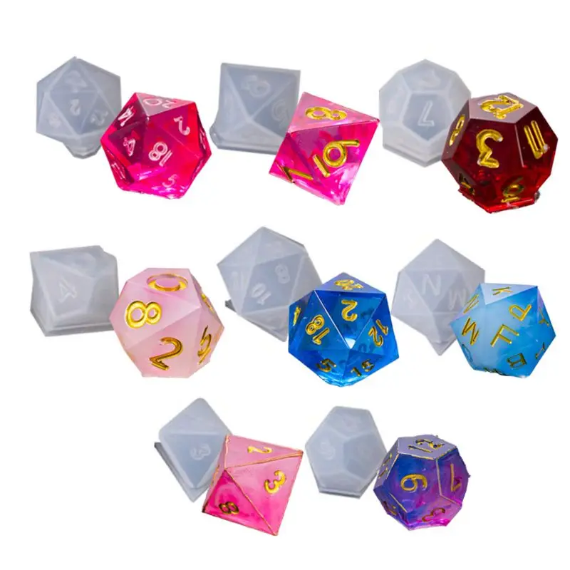 8 Форма s эпоксидная смола форма DIY кристалл треугольник кости филе мульти