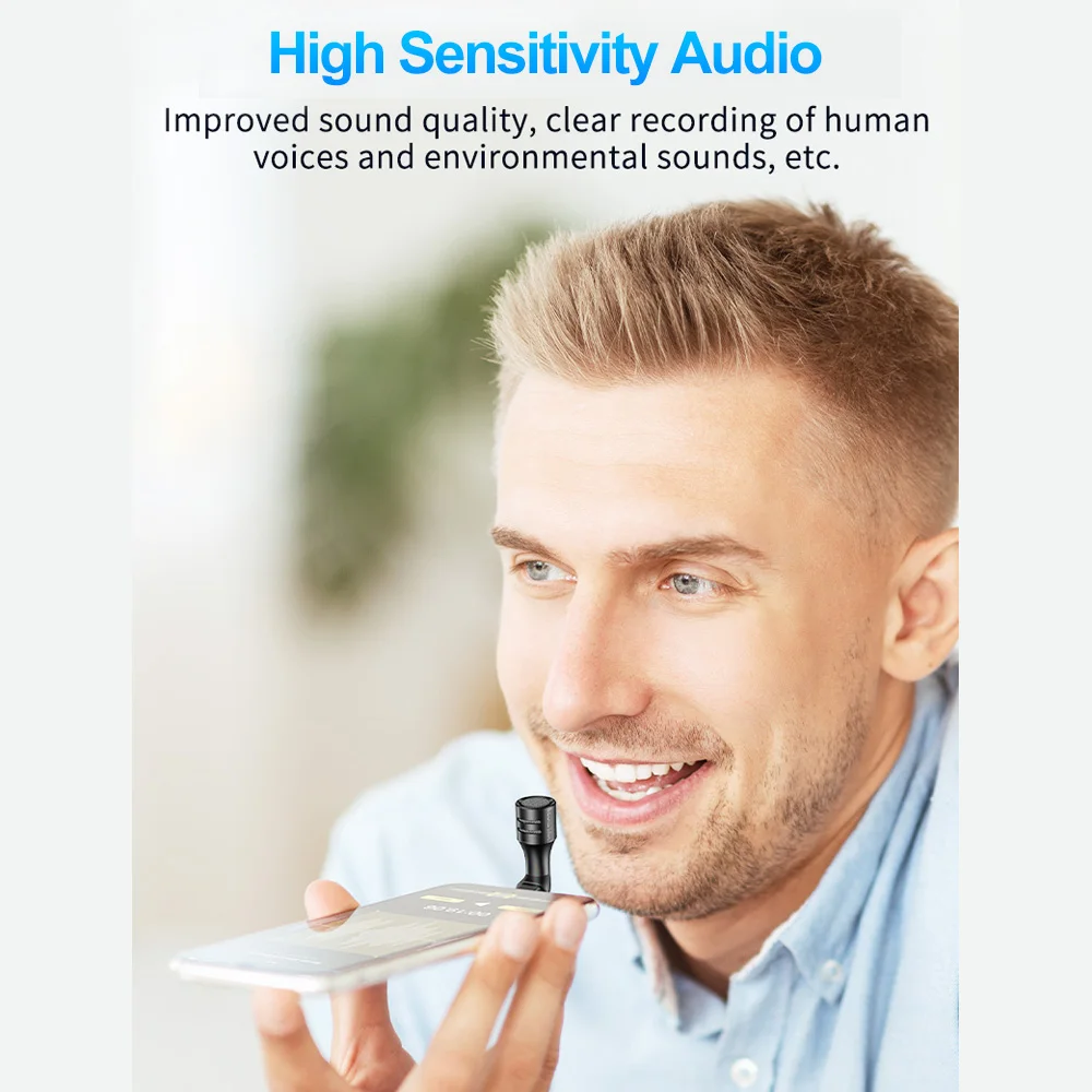 Мини-микрофон для смартфона кардиоидный конденсаторный Студийный микрофон Type-C/3