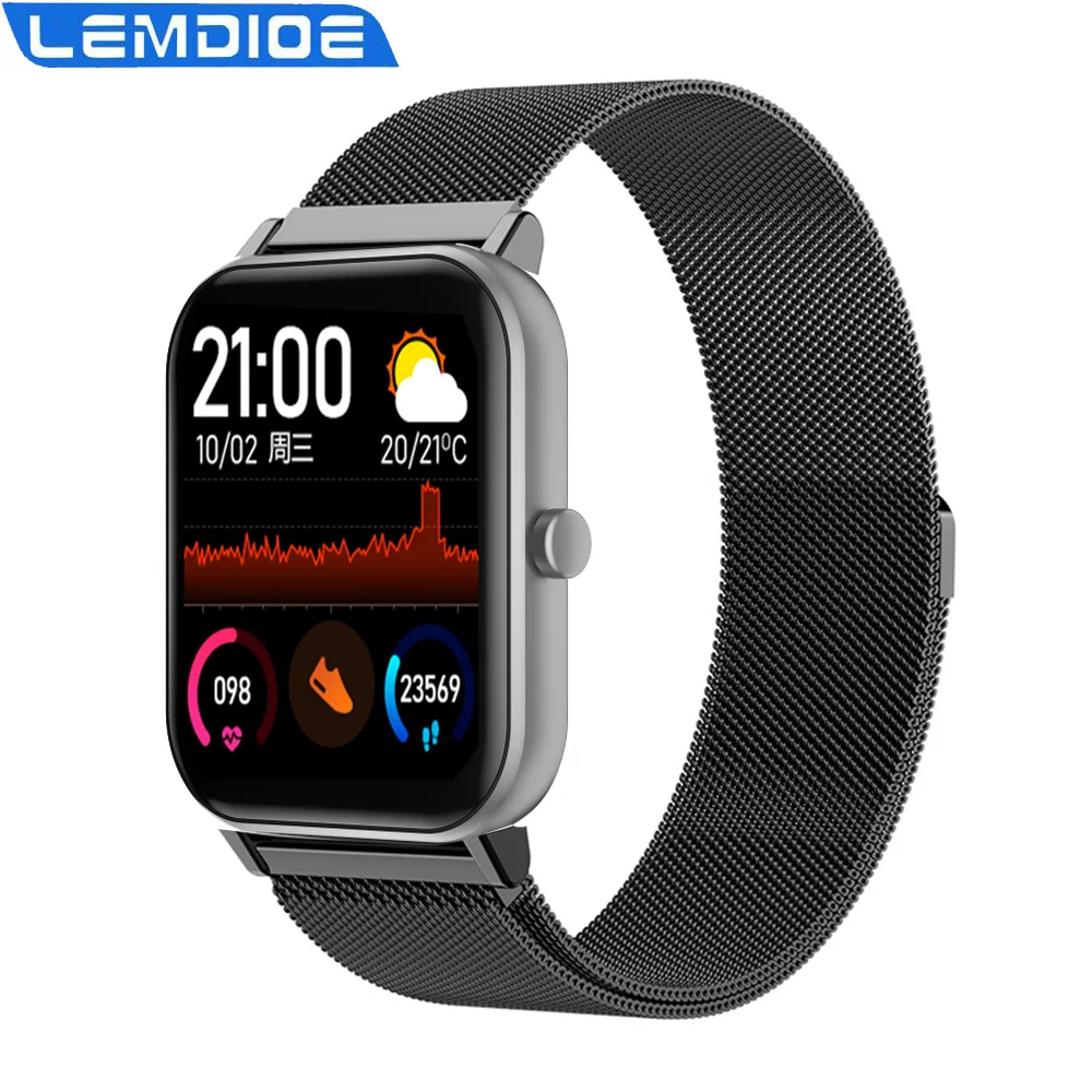 Умные часы LEMDIOE F22 с сенсорным экраном 1 4 дюйма водонепроницаемые Смарт-часы 2020 PK P8