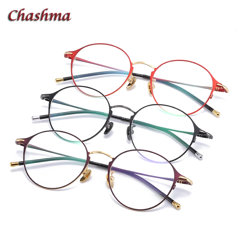 

Chashma Titanium Retro Frame Wome Prescription Glasses Men Flexible Fashion Light Frame Optical Eyewear Spectacles Super Quality