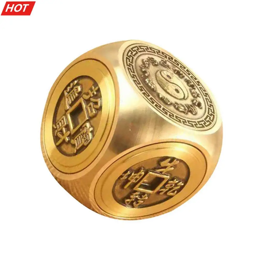 

Вращающийся медный фиджет, Спиннер, декомпрессионная игрушка, разворачивать вещи/богатство и удачу/китайские зодиаки, ручные части