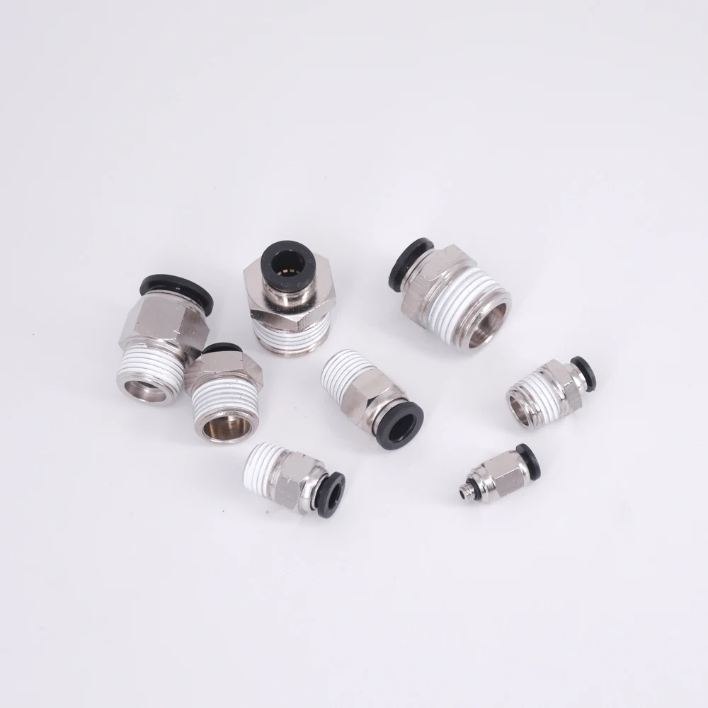 1/" 1/4" 3/" 1/2" NPT Мужской x Fit 5/3" до 1/2" OD трубка пневматические воздушные фитинги нажимной разъем