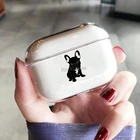 Чехол для наушников с французским бульдогом для AirPods Pro, прозрачный защитный чехол для Airpods Pro, зарядное устройство