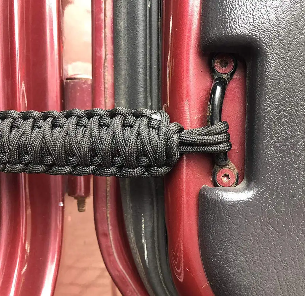 Черный для Jeep Wrangler ремни с ограничениями дверей сверхпрочные JK YJ TJ CJ 2 | Автомобили