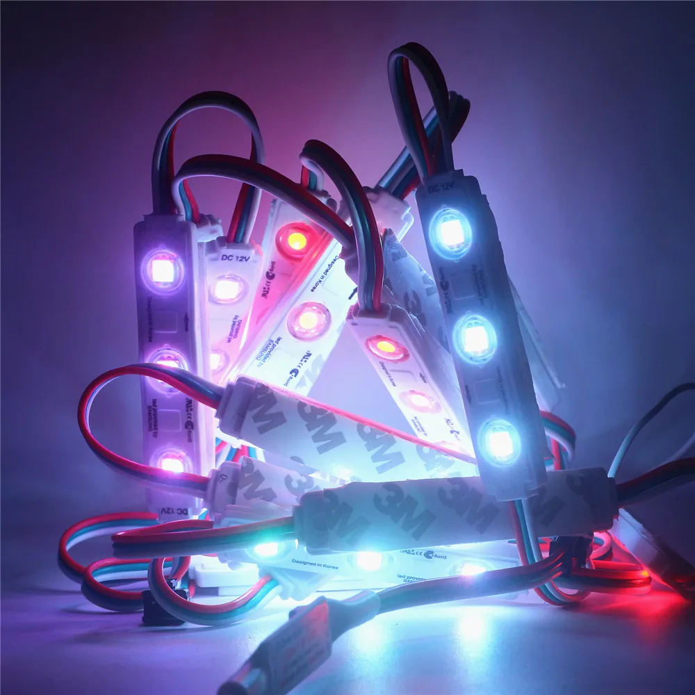 DC12V SMD 5050 RGB светодиодный модуль WS2811 пикселей цифровой полноцветный впрыск знак
