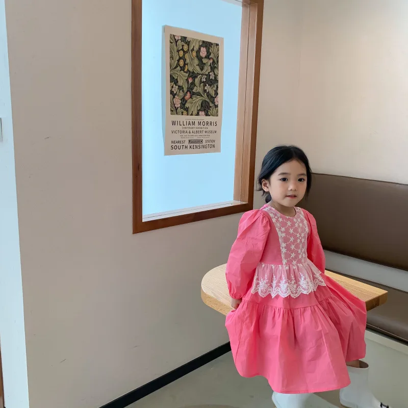 

Spanish Baby Dresses Lolita Style Child Girls Lace One Piece Dress Princess Birthday Party Kids Frocks Toddler Girl Long Robe