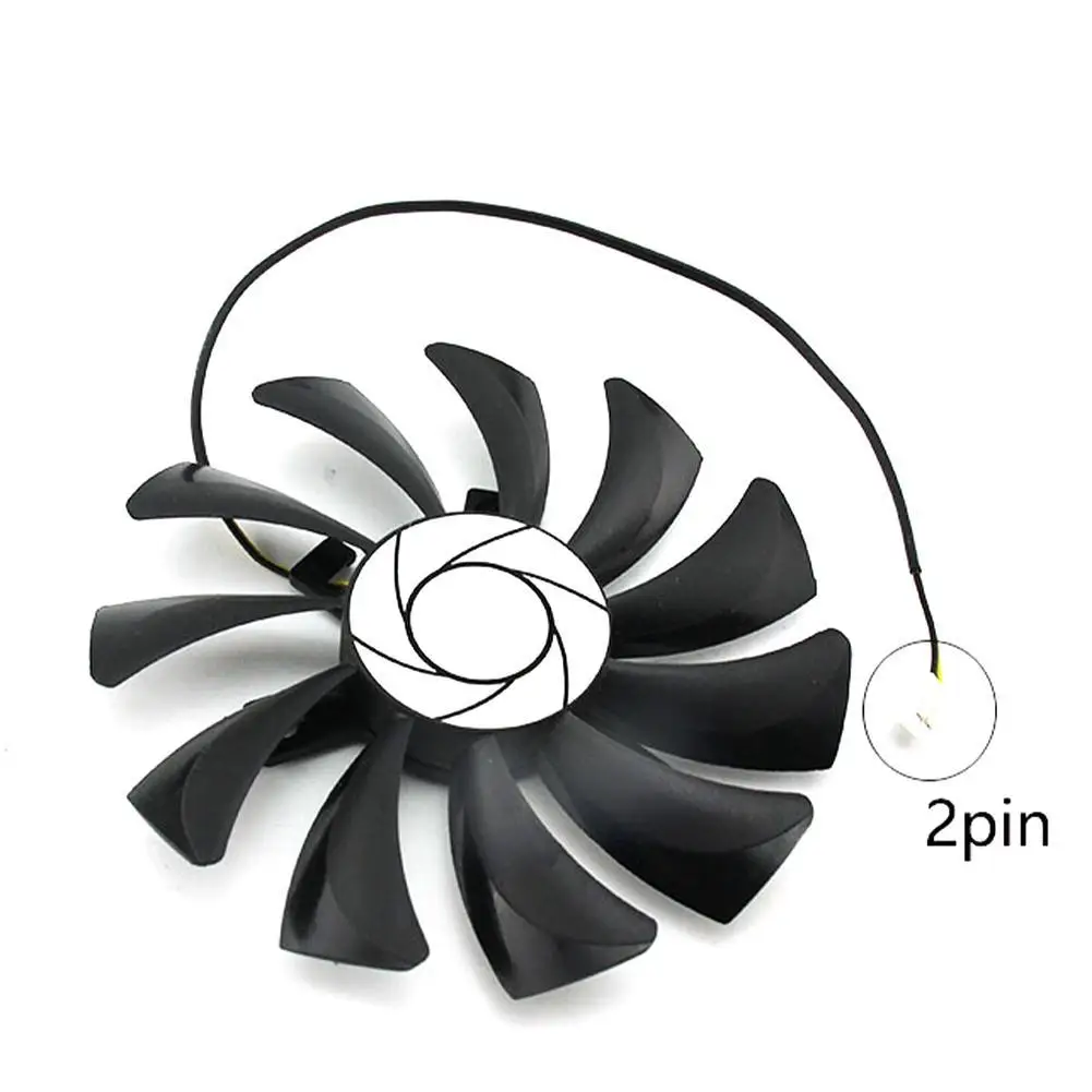 Модель Φ 85 мм 0.57A 2 Pin GTX 1050 HA9010H12F-Z для MSI Geforce 2G 1050Ti 4G OC охлаждение графической карты |