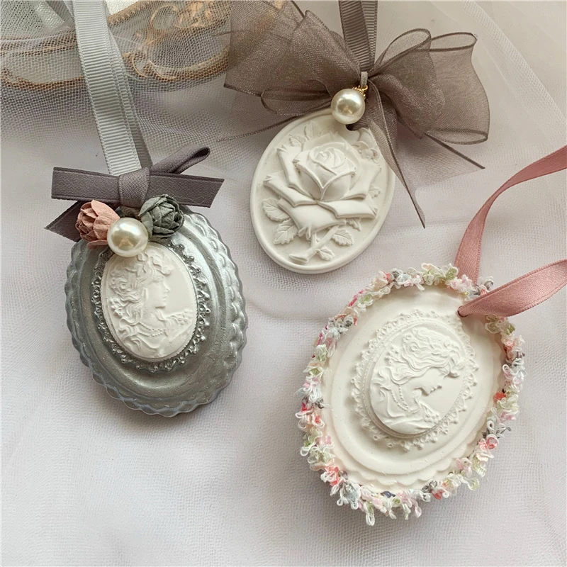 Роза и девочка овальная формочка для силиконовой Подвески Воск ароматерапии