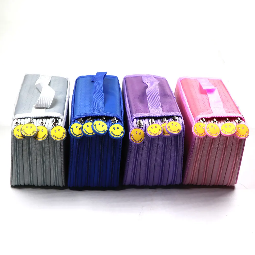 

Creative portable zipper pencil case 4-layer 72-hole shockproof pencil case super large capacity student stationery storage bag