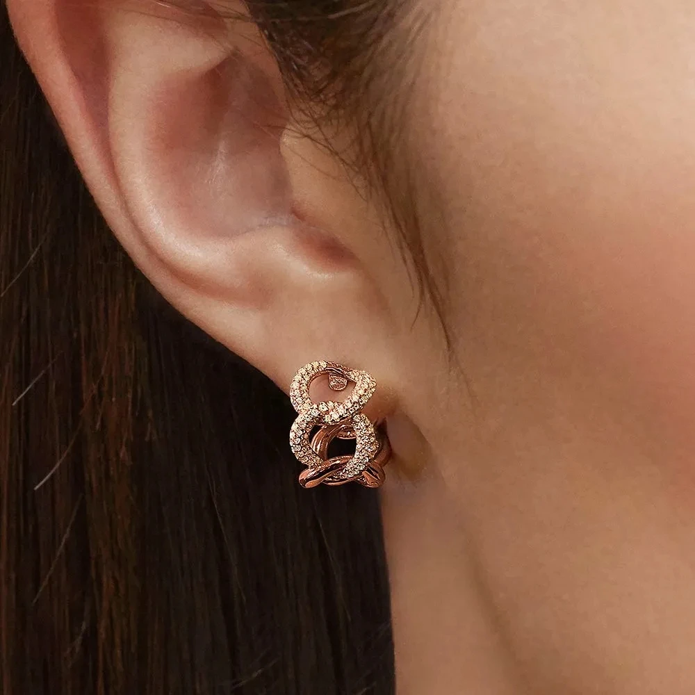 Модные очаровательные стерлингового серебра копия 1:1 Реплика с цепью из колец