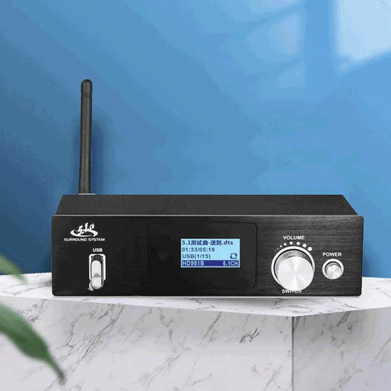 5.1CH аудио декодер Bluetooth 5 0 приемник DAC DTS AC3 FLAC APE 4K * 2K HDMI совместимый