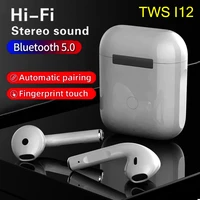 original i12 tws wireless headphones 5 0 bluetooth earphone stereo headset earbuds with charging box for iphone android phones