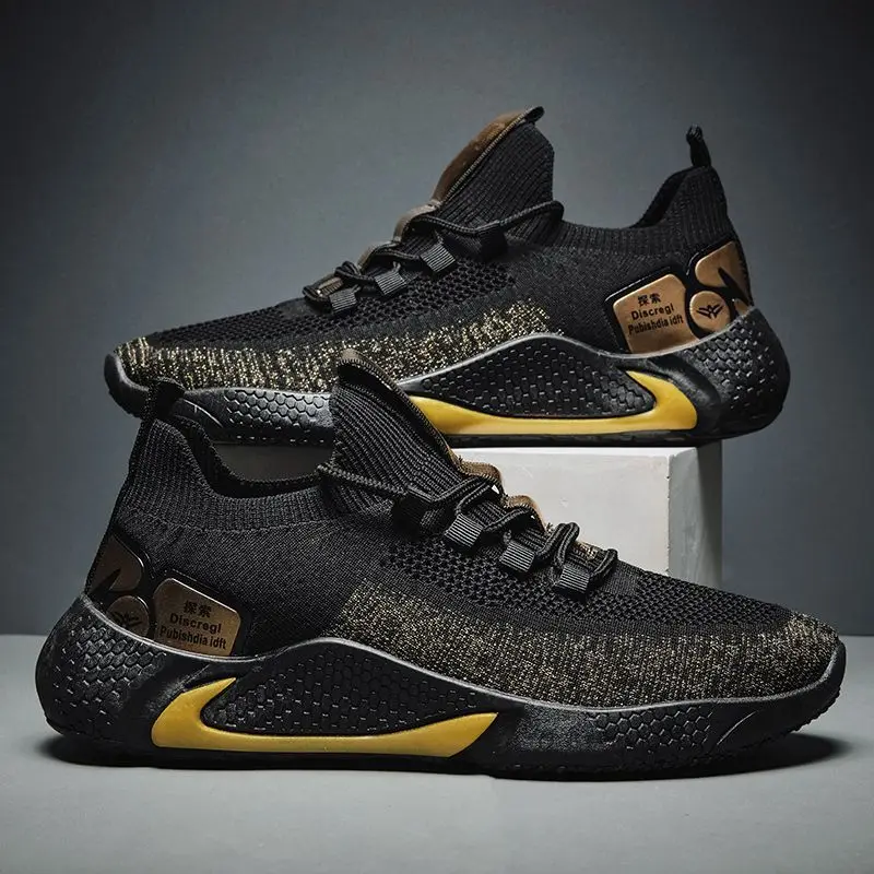 

Men's Shoes 2021 Autumn New Men's Casual Sports Shoes Flying Weaving Mesh Shoes Comfortable Running Shoes Botas Hombre