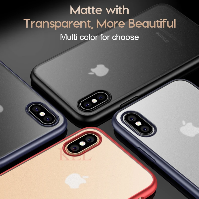 Matte Transparent Case for iPhone 11 Pro XR X XS Max Thin Soft TPU Edge Silicone 6 6s 7 8 Plus Protective Shell |