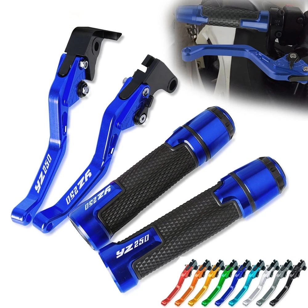 

YZ 250 Adjustable Hand Brake Handle Clutch Levers Motorcycle Thruster Grip Handle Bar Cap End Plugs For YAMAHA YZ250 1994 1995