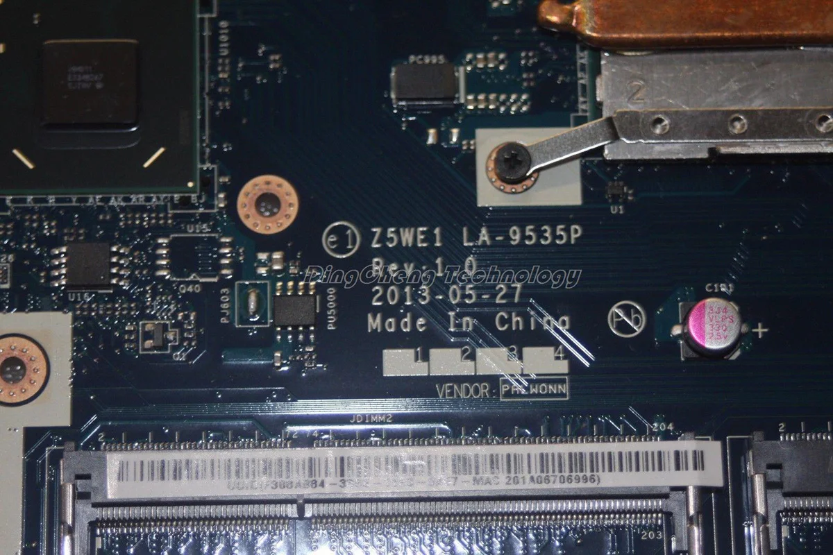 

Laptop Motherboard For ACER E1-570G Z5WE1 LA-9535P NB.MEQ11.001 2117U SR0VQ CPU Mainboard DDR3