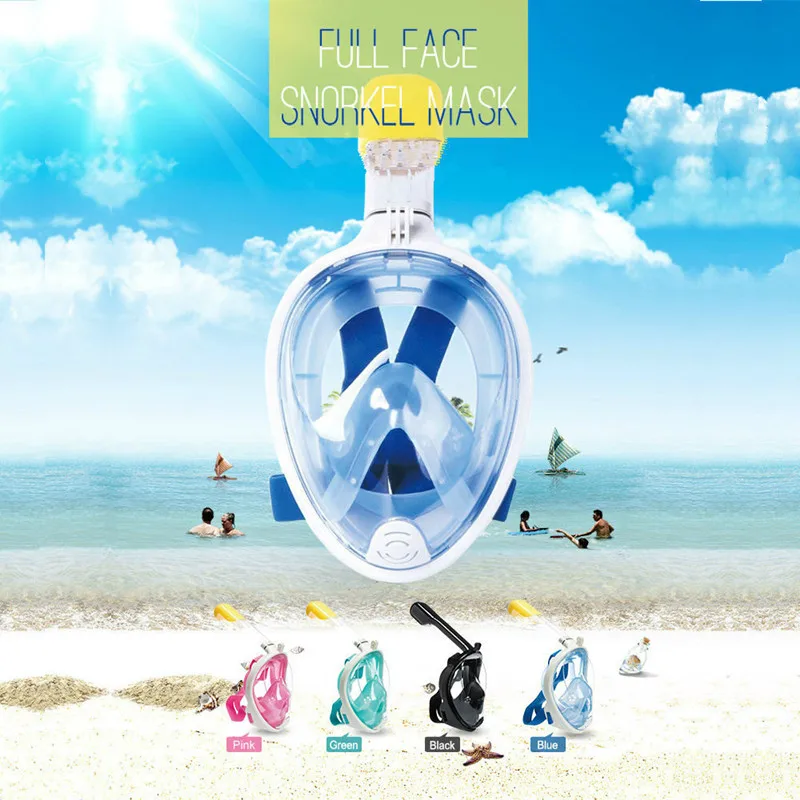 

Children Full Face Snorkeling Mask Set Diving Underwater Swimming Training Scuba Mergulho Snorkeling Mask For Camera