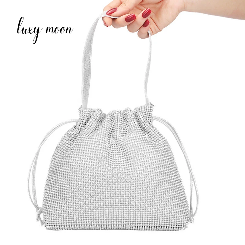 Роскошный клатч с Луной и бриллиантами вечерняя сумочка дамская свадебная для