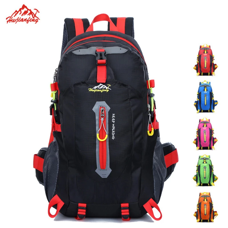 Унисекс походный рюкзак 40L нейлоновый водонепроницаемый рвущийся мешок пара