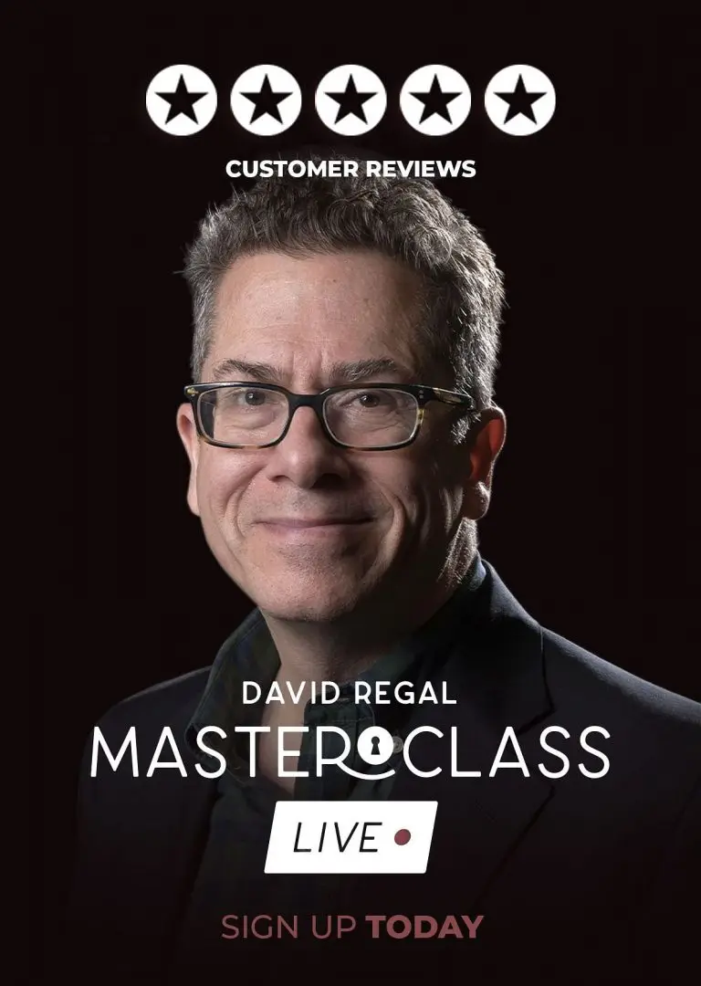 

David Regal - Masterclass Live Week 1 - Week One (1st November 2020) -MAGIC TRICKS