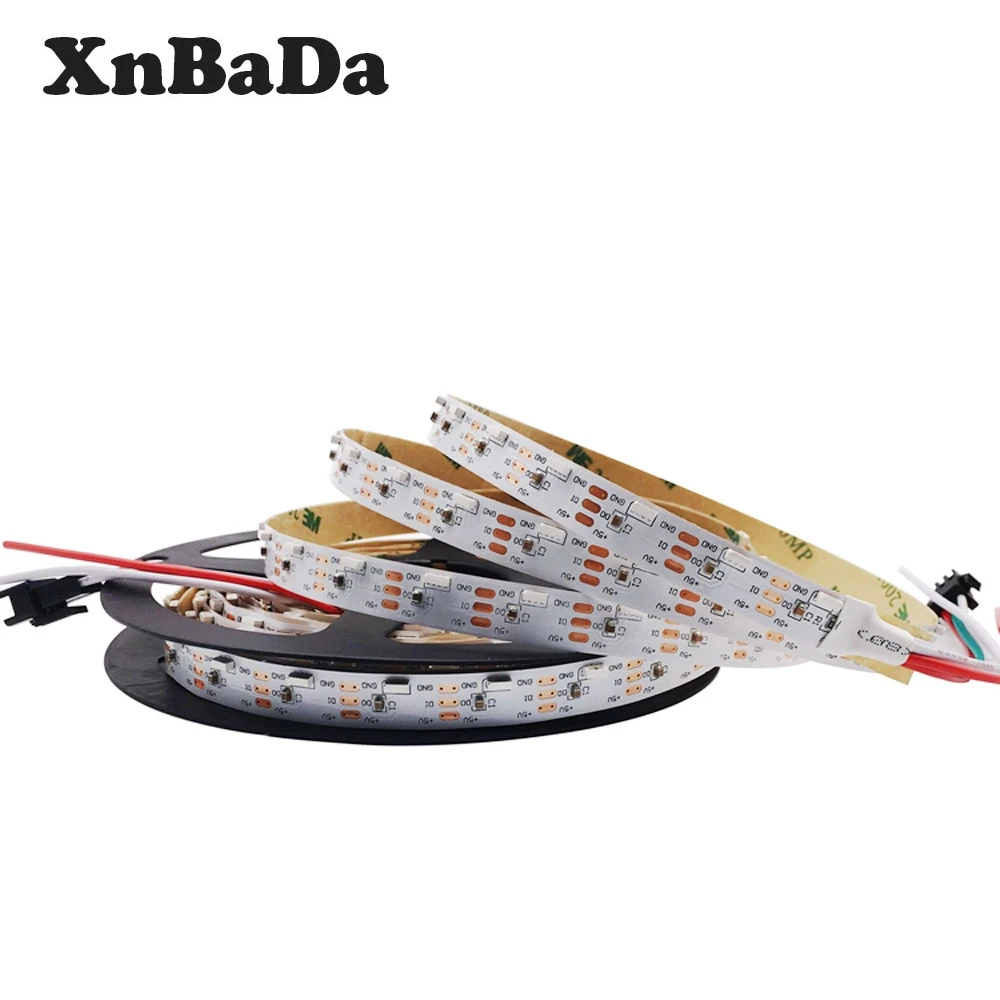 SMD 4020 боковое излучение SK6812 WS2812B IC адресная 60 светодиодный ширина 10 мм белая