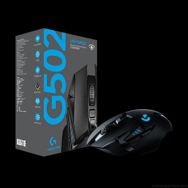 Новая беспроводная игровая мышь Logitech G502 LIGHTSPEED с датчиком 16K 16000DPI HERO LIGHTSYNC RGB для