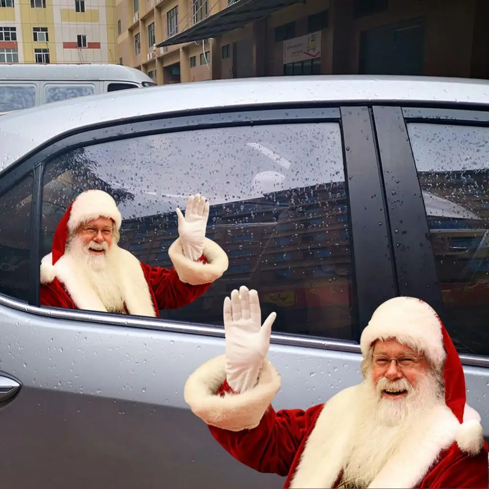 

D-1243 Window Sticker Santa Claus Series Waterproof Car-styling Christmas Window Decal for Car