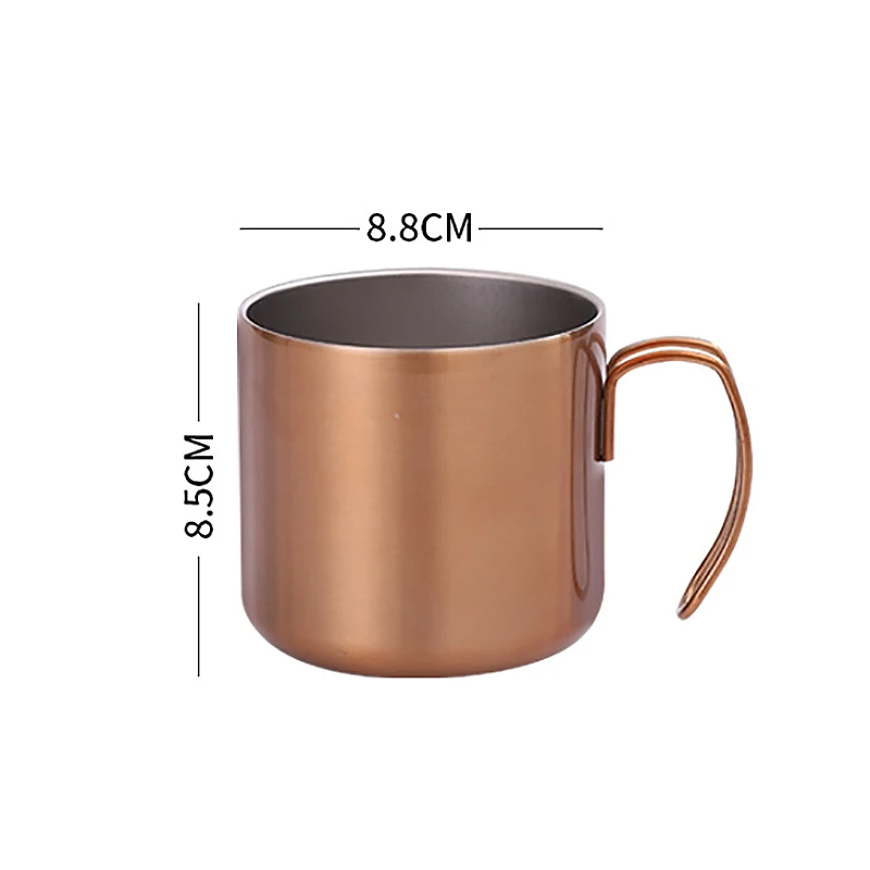 

350ml Stainless steel double-layer coffee cup insulated cup with steel handle cup Simplicity Coffee Milk cup Home office hot set