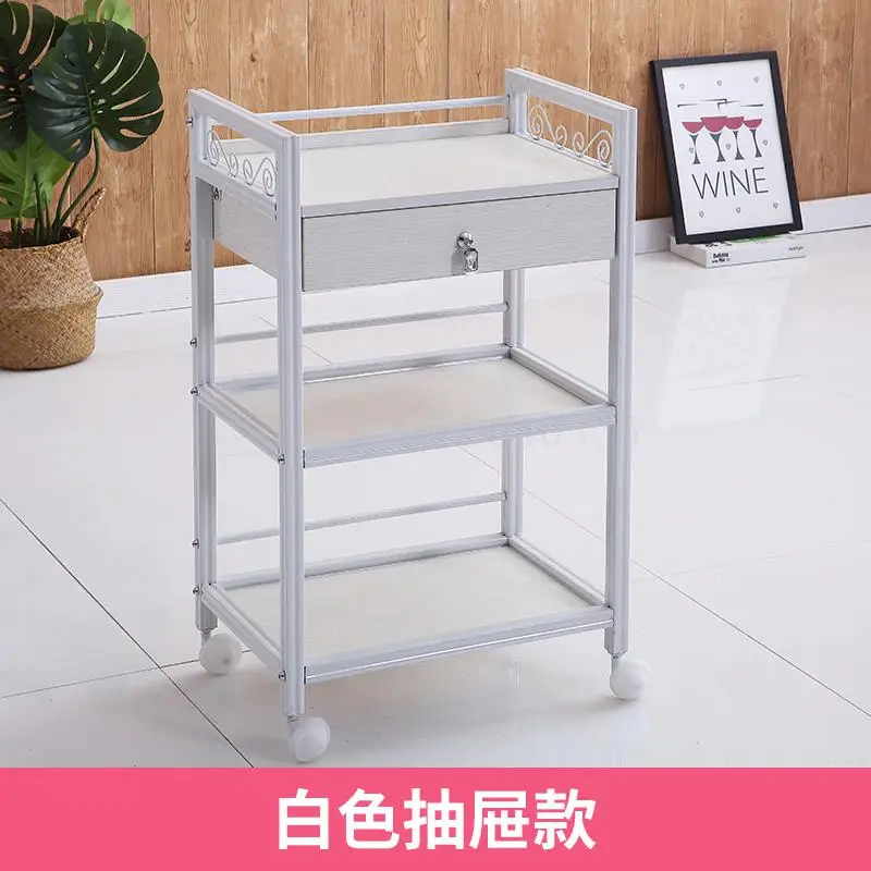 Трехуровневая стойка для парикмахерской салона красоты коляски инструментов