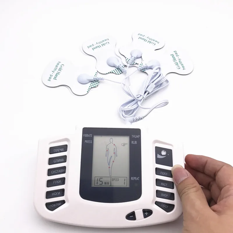 Упаковка коробки русская клавиатура Электронный Массажер Шиацу Массажное для