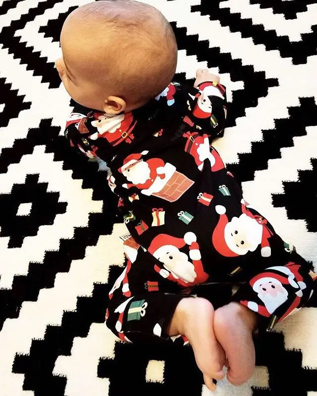 Рождественский комбинезон для маленьких девочек детский популярная одежда