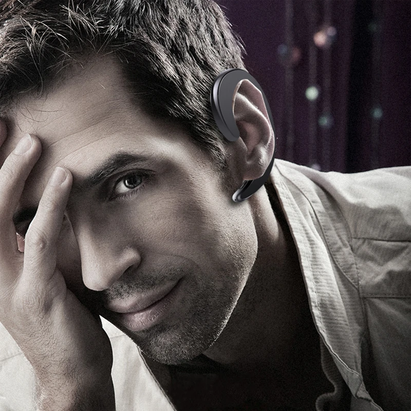 Беспроводные наушники Bluetooth с ушным крючком безболезненная гарнитура для iPhone Xiaomi