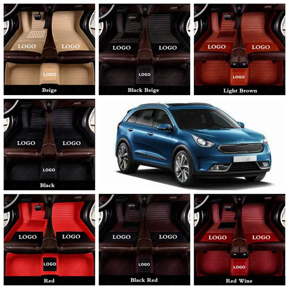 Коврики для автомобиля коврики KIA Niro Sorento Sportage Sedona Soul кожаные ног