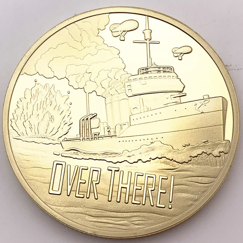 Сувенирная монета ВМС США центенниаль Второй мировой войны коллекционная