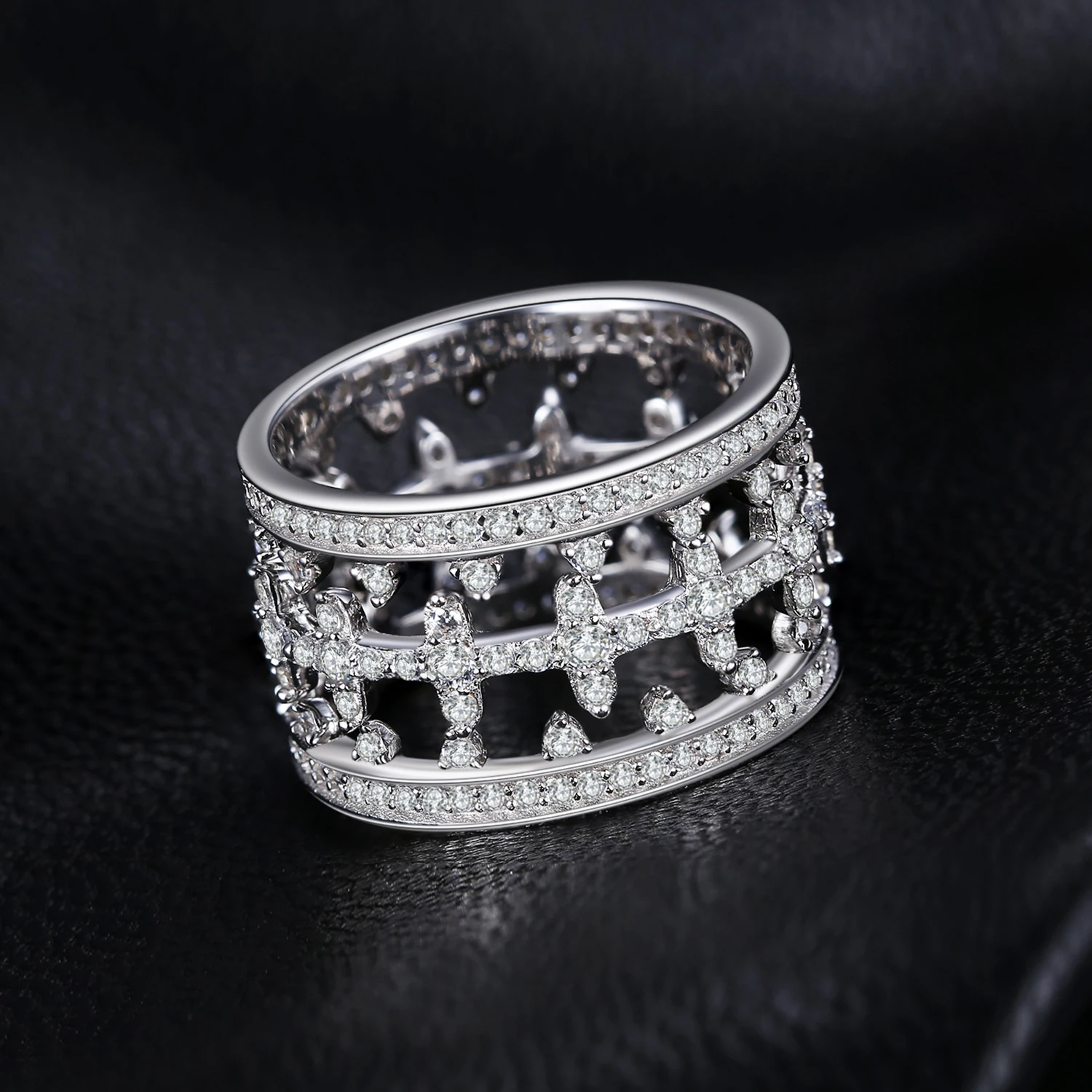 JewelryPalace 925 пробы серебро звезды ночь Принцесса Корона кубического циркония Stackable кольцо наборы для Для женщин Подарки Новинка; Лидер продаж