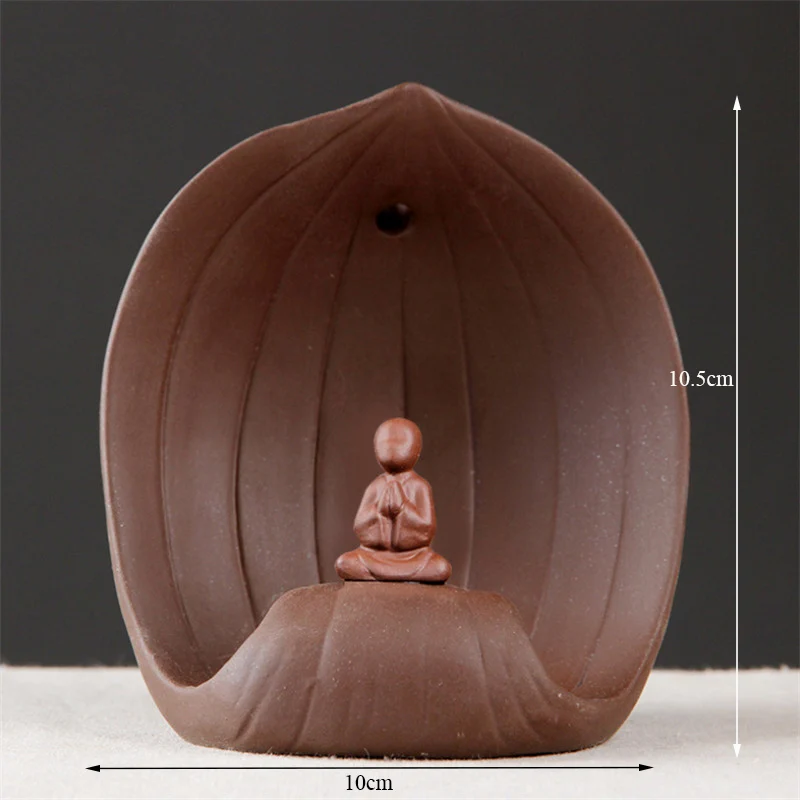 Фиолетовая глиняная горелка для благовоний медитация креативный Декор дома