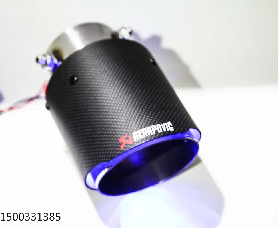 Выхлопная труба из углеродного волокна выхлопная светодиодная нержавеющей