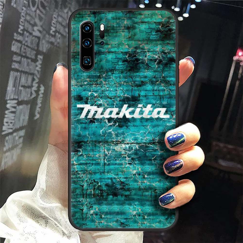 

Makita logo Phone Case Cover Hull For Huawei P8 P9 P10 P20 P30 P40 Lite Pro Plus smart Z 2019 black coque fashion prime silicone