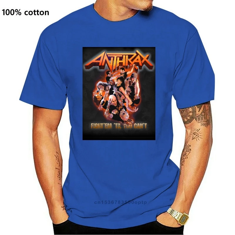 New Anthrax Men Black T-shirt Trash Metal Tee