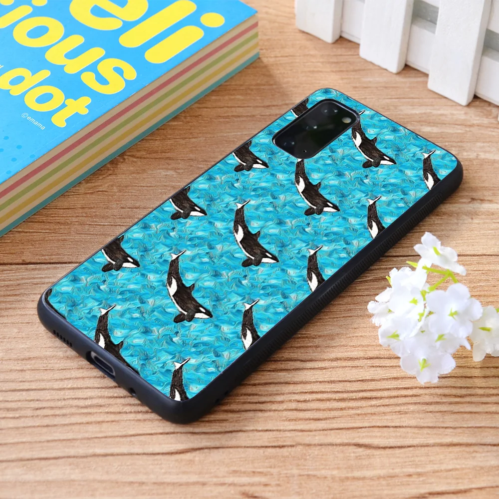 

For Samsung Galaxy Orca Whale Swimming Day Soft TPU border Samsung Galaxy Case