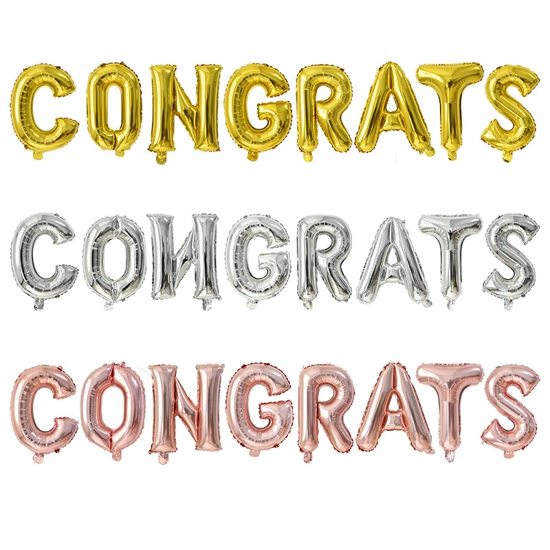 Выпускной Фольга шар Congrats письмо воздушный 2020 вечерние сувениры декорации фон