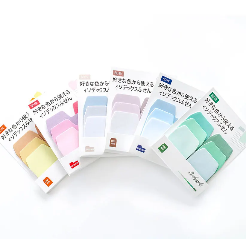 60 листов/партия японские Стикеры для заметок|planner stickers|notes memo padsticky notes |