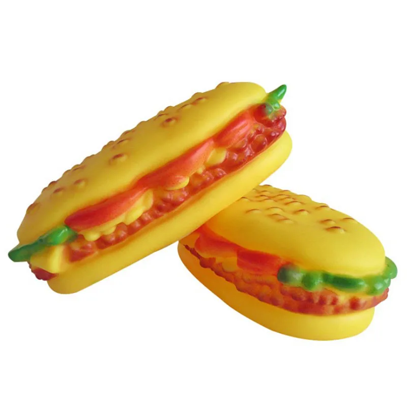 1 шт. новые гамбургер в форме собаки любимчика игрушки Забавный звук писк