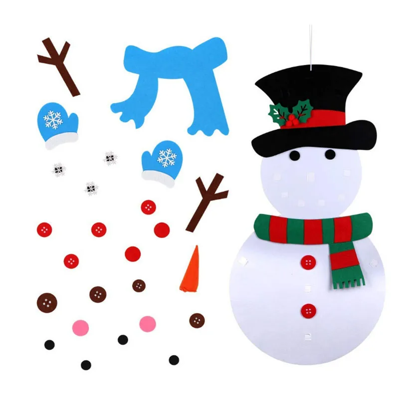 

Ornaments Christmas Festival Decoration Snowman Game Detachable Wall Hanging