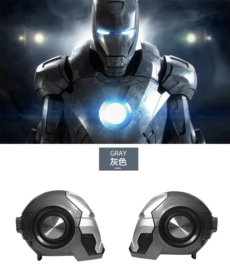 Новинка 2019 железный человек Bluetooth динамик s подарок громкий беспроводной Смарт